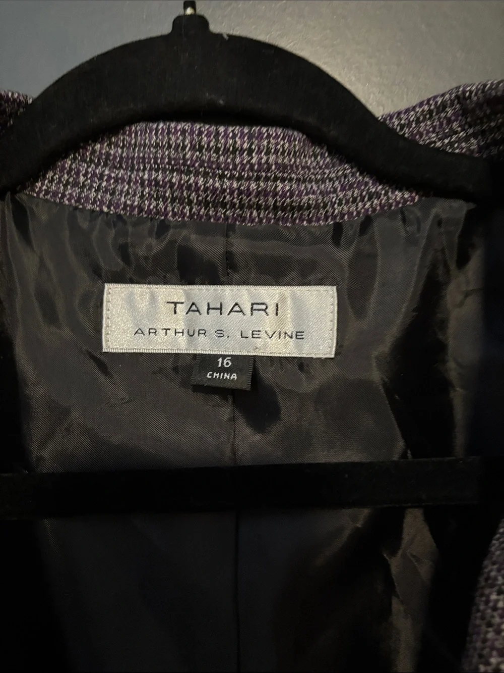 Purple Textured Single-Button Blazer - Picture 2 of 4